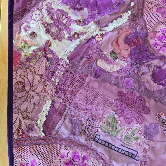 Purple Gypsy Patchwork Skirt | Roselani Jasmin |Size Small - Picture 6 of 11